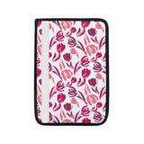 pink sketch tulip pattern Car Seat Belt Cover