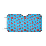 Ladybug Pattern Print Design 02 Car Sun Shade