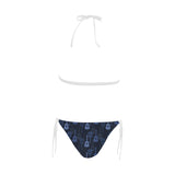 Blue Theme guitar pattern Sexy Bikinis Two-Piece Swimsuits