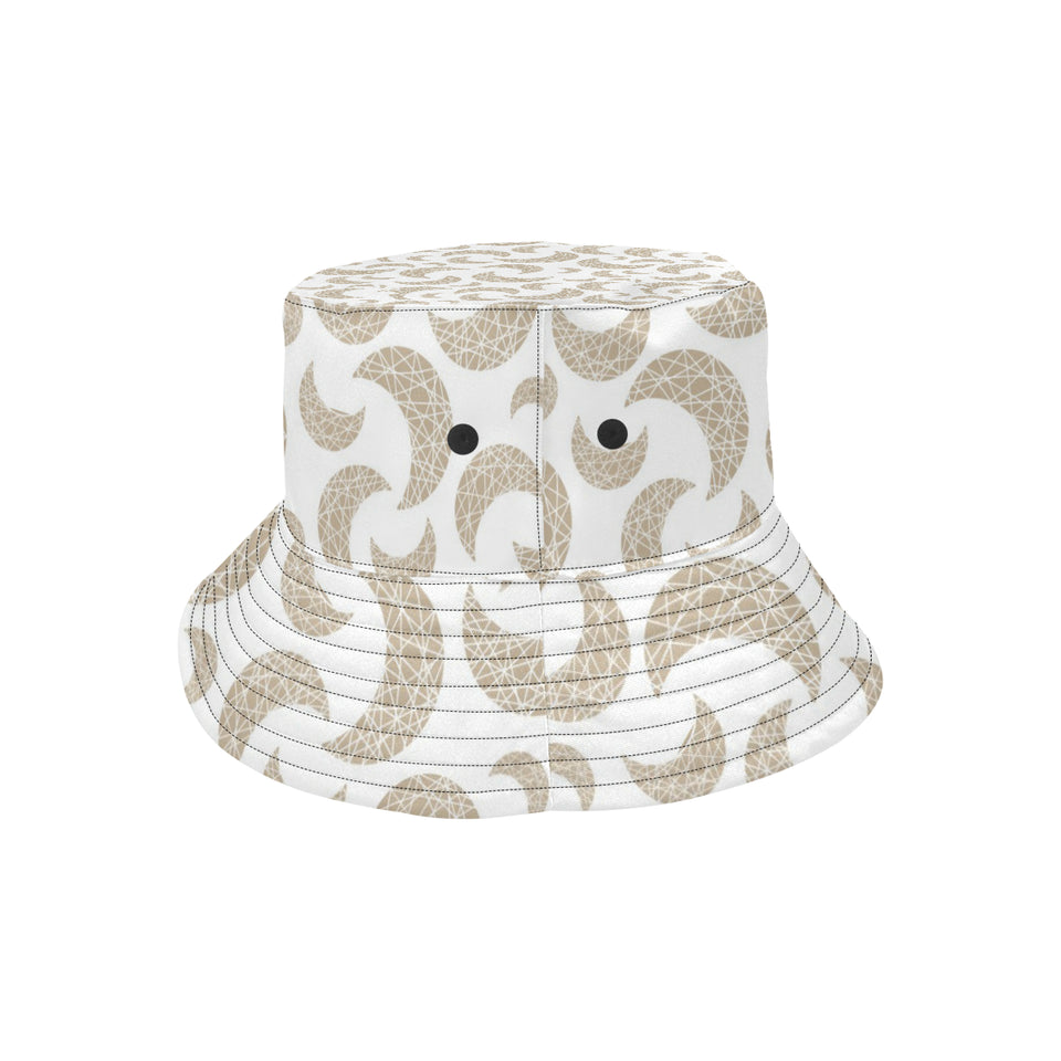 Cool gold moon abstract pattern Unisex Bucket Hat