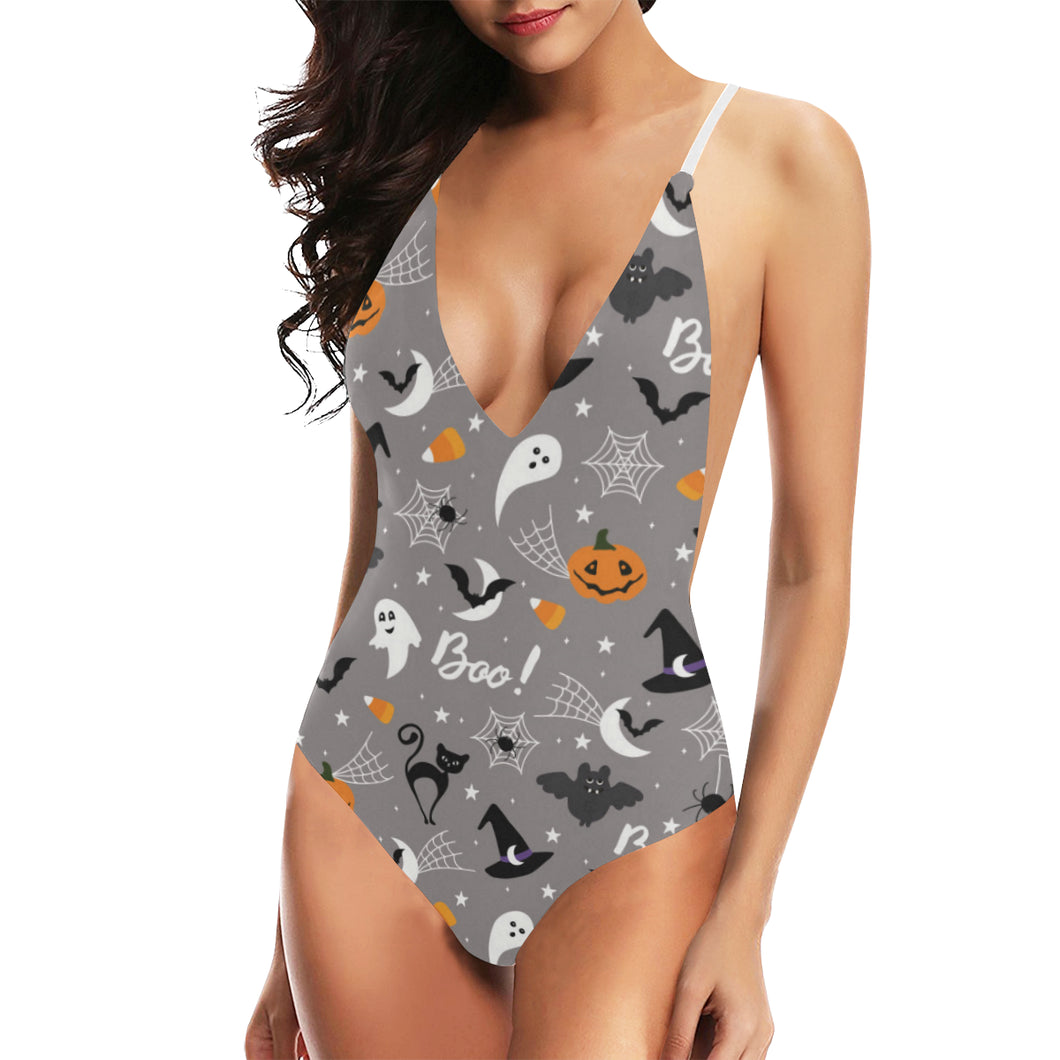 Halloween design pattern Women's One-Piece Swimsuit
