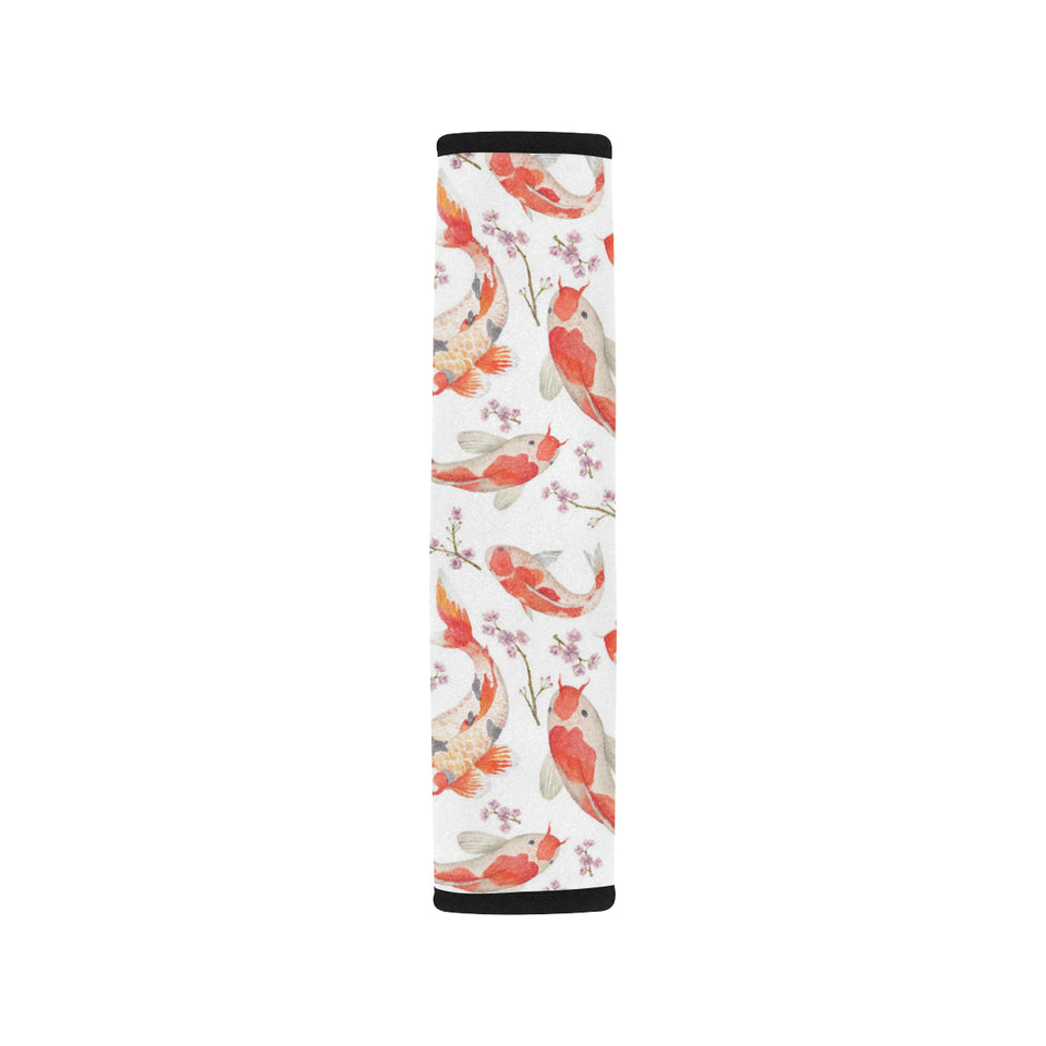 Watercolor Koi Fish Carp Fish pattern Car Seat Belt Cover