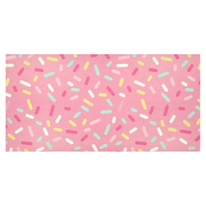 Pink donut glaze candy pattern Tablecloth