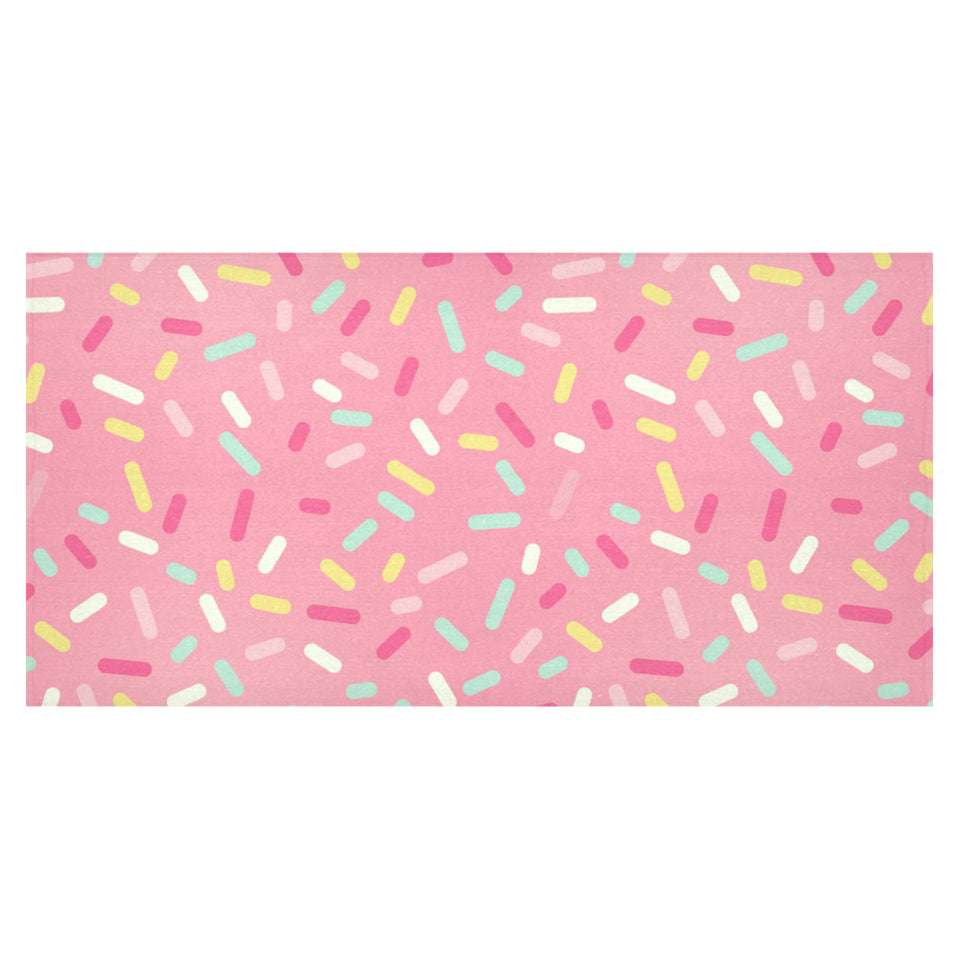 Pink donut glaze candy pattern Tablecloth