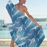 Shark hand drawn Beach Towel