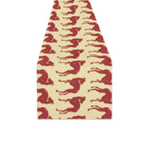 Greyhound Pattern Print Design 04 Table Runner