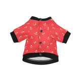 strawberry texture skin pattern All Over Print Pet Dog Round Neck Fuzzy Shirt