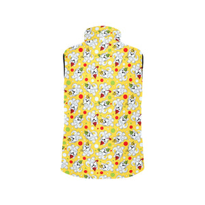 Yorkshire Terrier Pattern Print Design 05 Women's Padded Vest