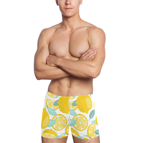 lemon design pattern Men's Swimming Trunks