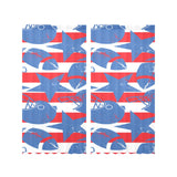 American football ball star stripes pattern Gauze Curtain