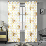 Bee honeycomb seamless design pattern Gauze Curtain