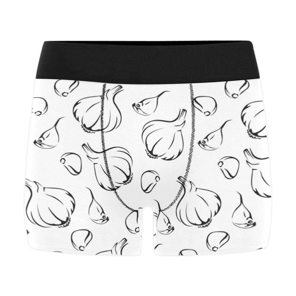 Garlic pattern black white Men's All Over Print Boxer Briefs Men's Underwear