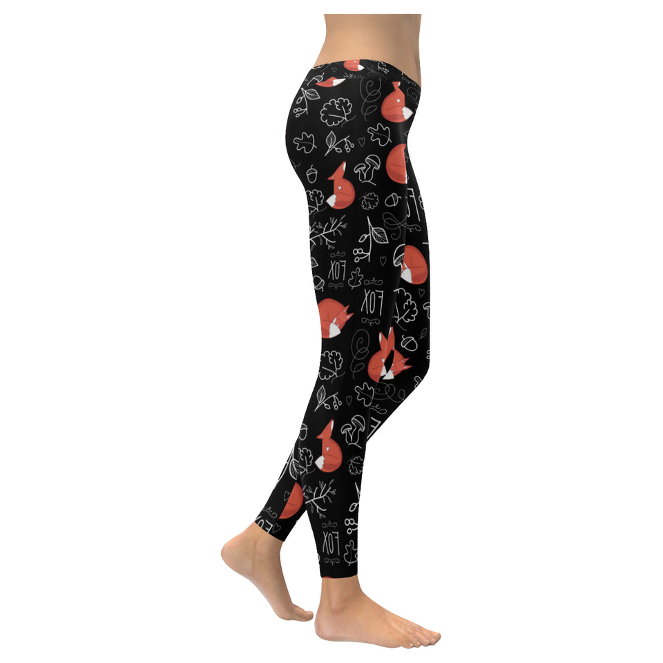 fox sleeping fox pattern Women's Legging Fulfilled In US