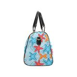 Blue red orange starfish pattern Travel Bag