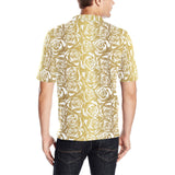 Rose Pattern Print Design 05 Men's All Over Print Polo Shirt