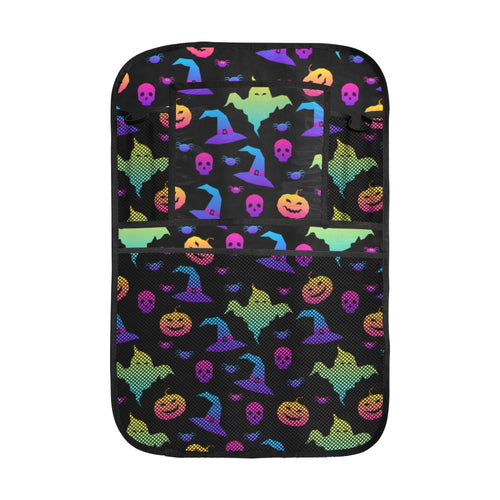 Colorful halloween background Car Seat Back Organizer