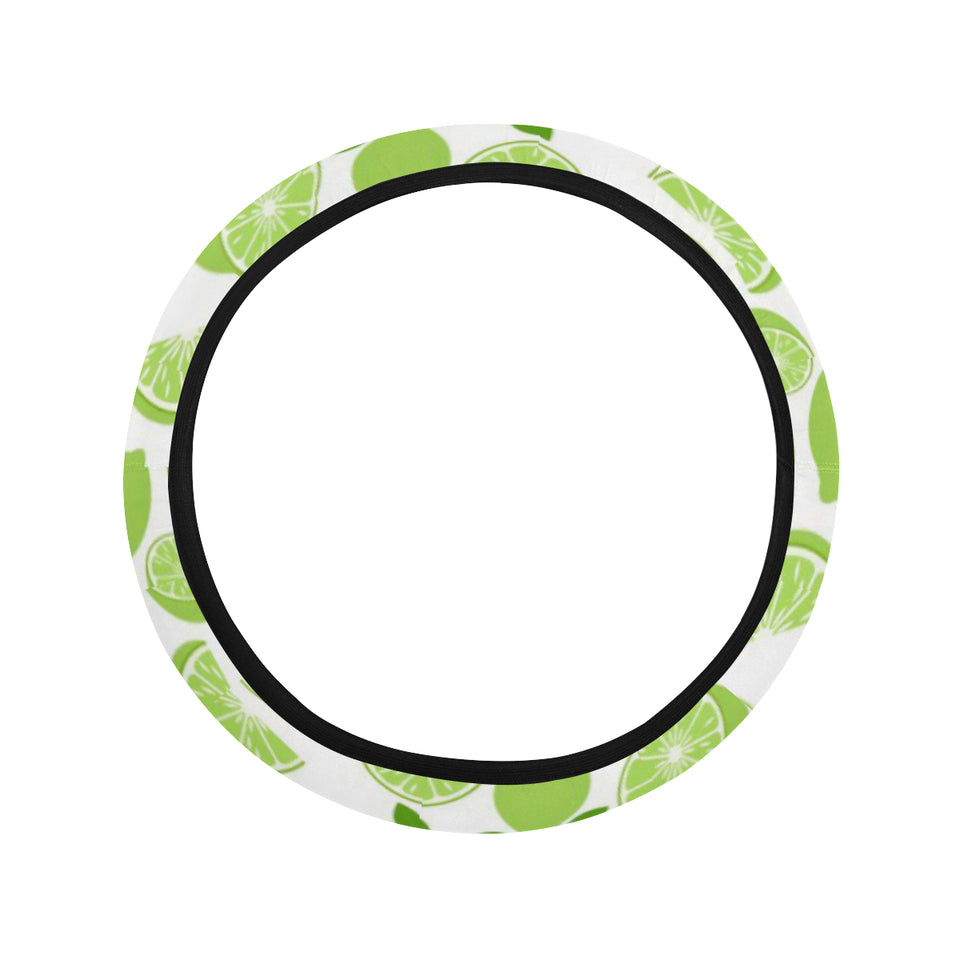 Lime design pattern Car Steering Wheel Cover