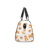 Brown pomeranian pattern Travel Bag