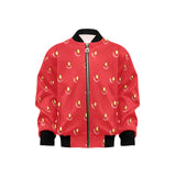 strawberry texture skin pattern Kids' Boys' Girls' Bomber Jacket