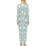 Cute snowman pattern Women's All Over Print Pajama Set