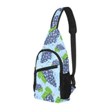 Watercolor grape pattern All Over Print Chest Bag