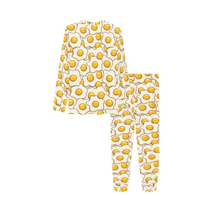 Fried Eggs Pattern Print Design 02 Kids' Boys' Girls' All Over Print Pajama Set