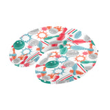 Watercolor bowling pattern U-Shaped Travel Neck Pillow