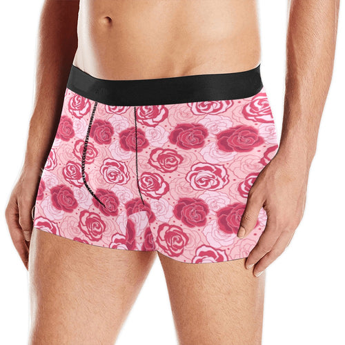 Rose Pattern Print Design 02 Men's All Over Print Boxer Briefs Men's Underwear