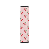 cherry pattern pink background Car Seat Belt Cover
