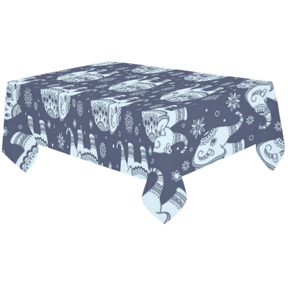 Elephant tribal design pattern Tablecloth