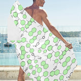 Chemistry Periodic Table Pattern Print Design 03 Beach Towel