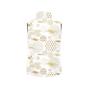 Beautiful gold japanese pattern Men's Padded Vest