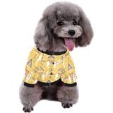 Camels ethnic motif pattern All Over Print Pet Dog Round Neck Fuzzy Shirt