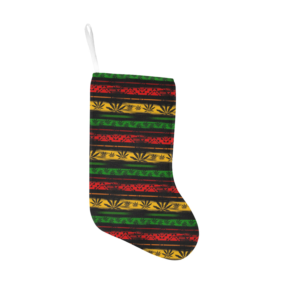 Canabis Marijuana Weed Pattern Print Design 04 Christmas Stocking