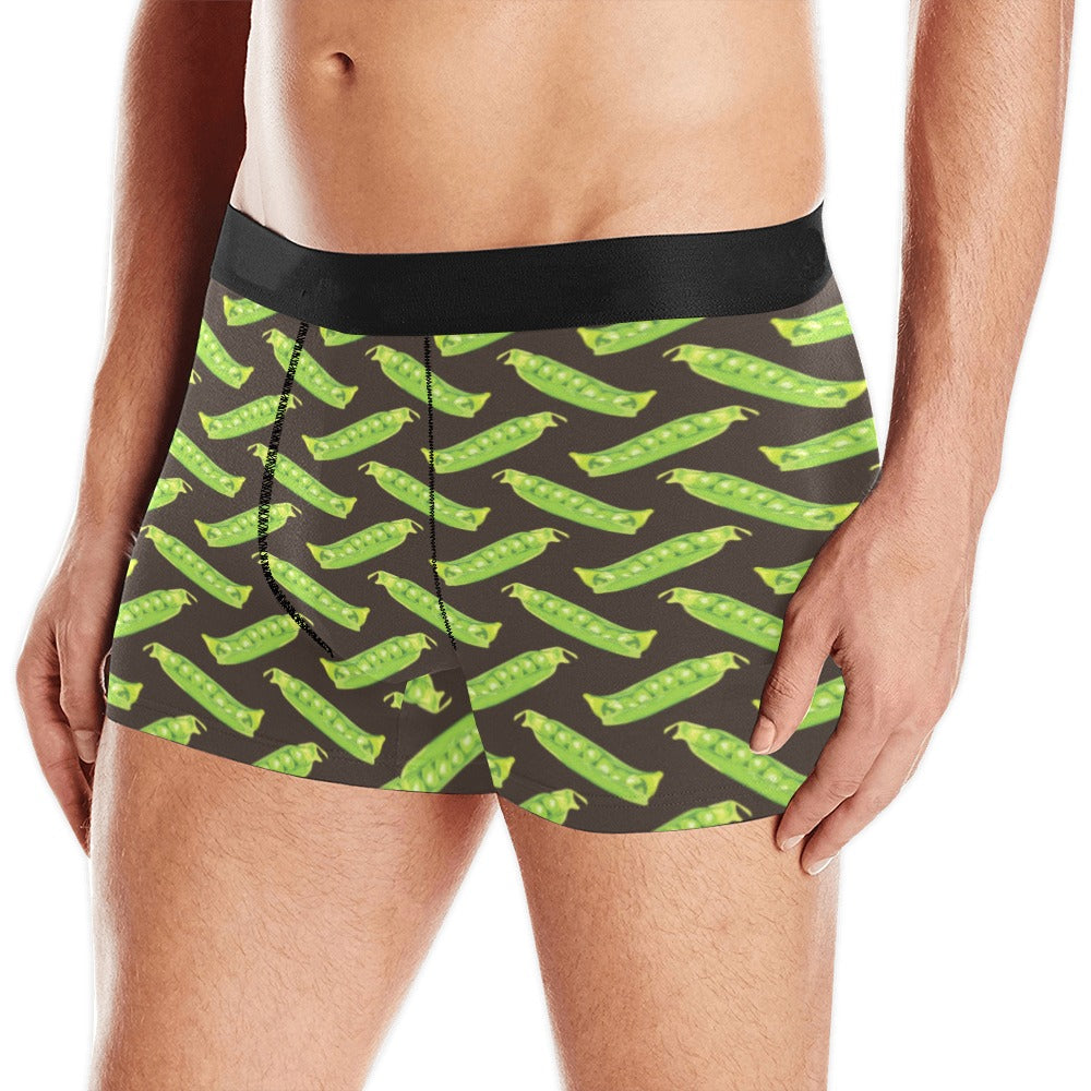 Green Peas Pattern Print Design 05 Men's All Over Print Boxer Briefs Men's Underwear