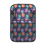 Pineapples pattern zigzag background Car Seat Back Organizer