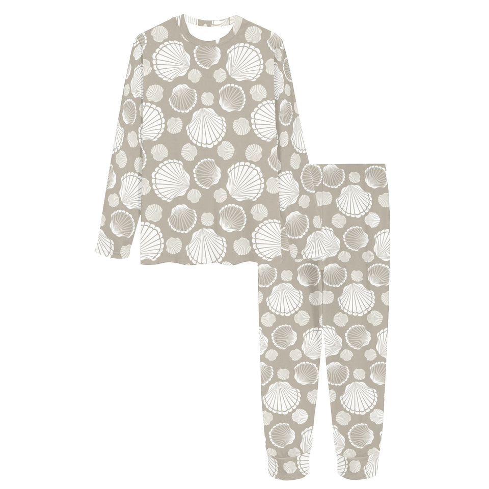 Scallop shell pattern Women's All Over Print Pajama Set