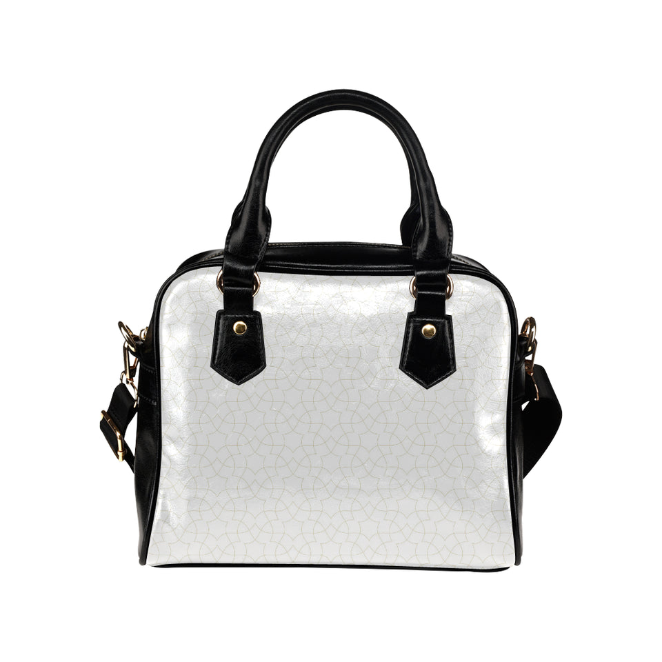 arabic white pattern Shoulder Handbag