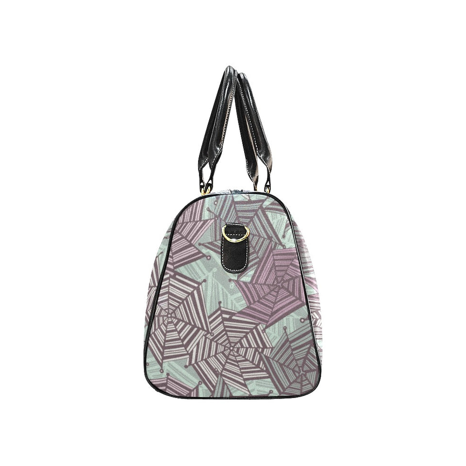 Spider web cobweb design color pattern Travel Bag