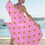 Pancake Pattern Print Design 04 Beach Towel