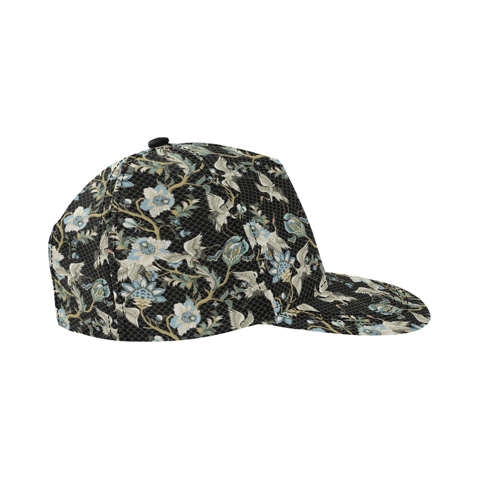 Japanese crane ornament elements All Over Print Snapback Cap