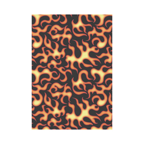 Fire flame dark pattern House Flag Garden Flag