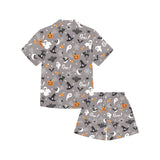 Halloween design pattern Kids' Boys' Girls' V-Neck Short Pajama Set