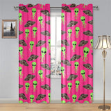 Alien Pattern Print Design 03 Gauze Curtain