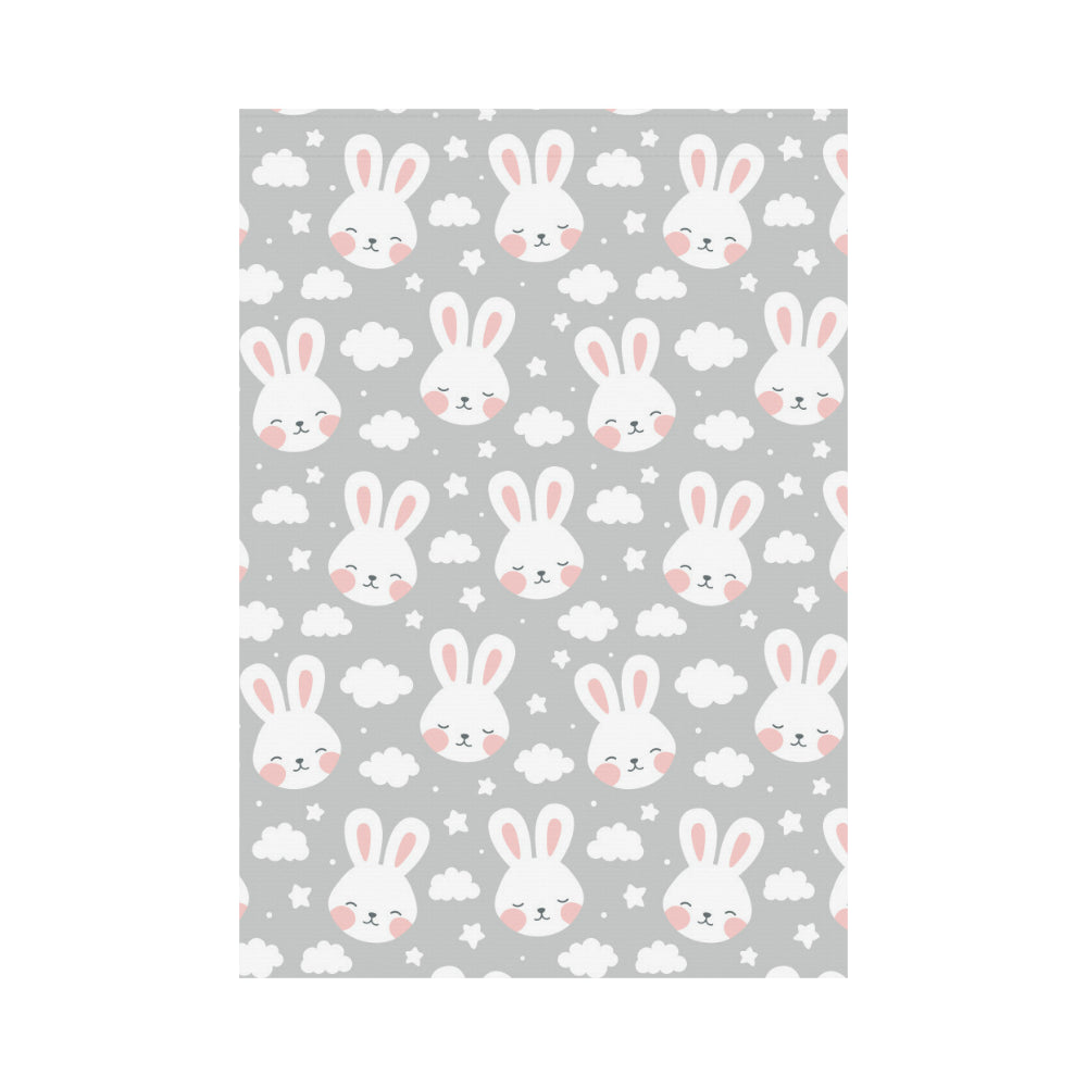 Rabbit cloud Pattern House Flag Garden Flag