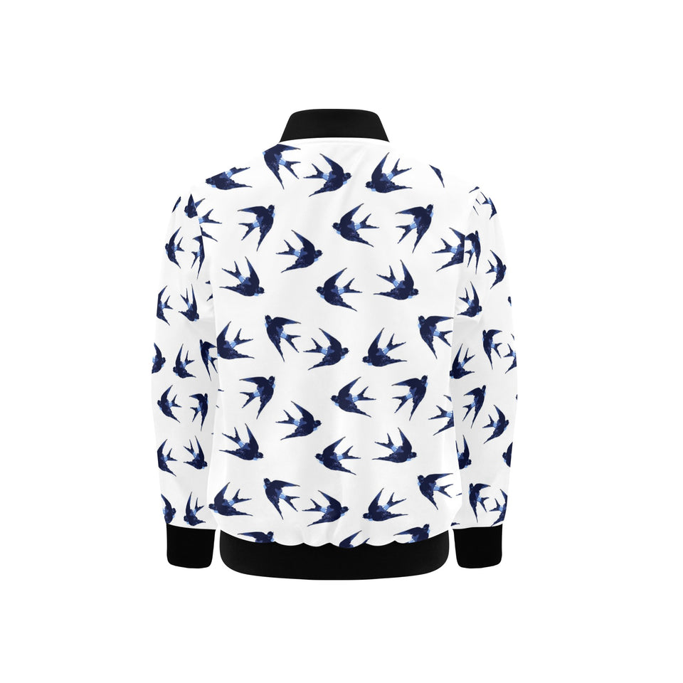 Swallow Pattern Print Design 03 Kids' Boys' Girls' Bomber Jacket