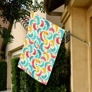 Colorful moon pattern House Flag Garden Flag