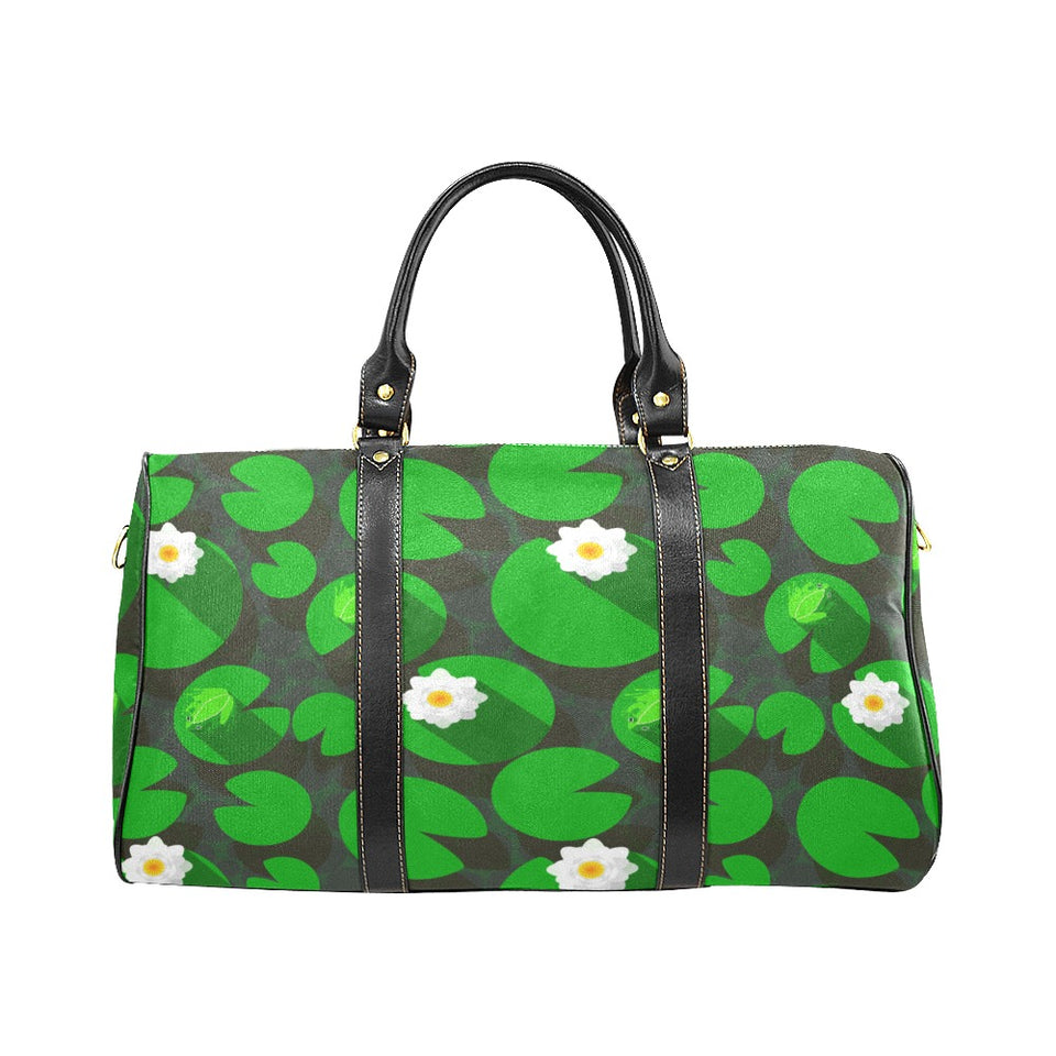 Frog waterlily pattern Travel Bag