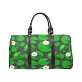Frog waterlily pattern Travel Bag