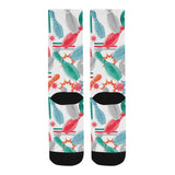 Watercolor bowling pattern Crew Socks